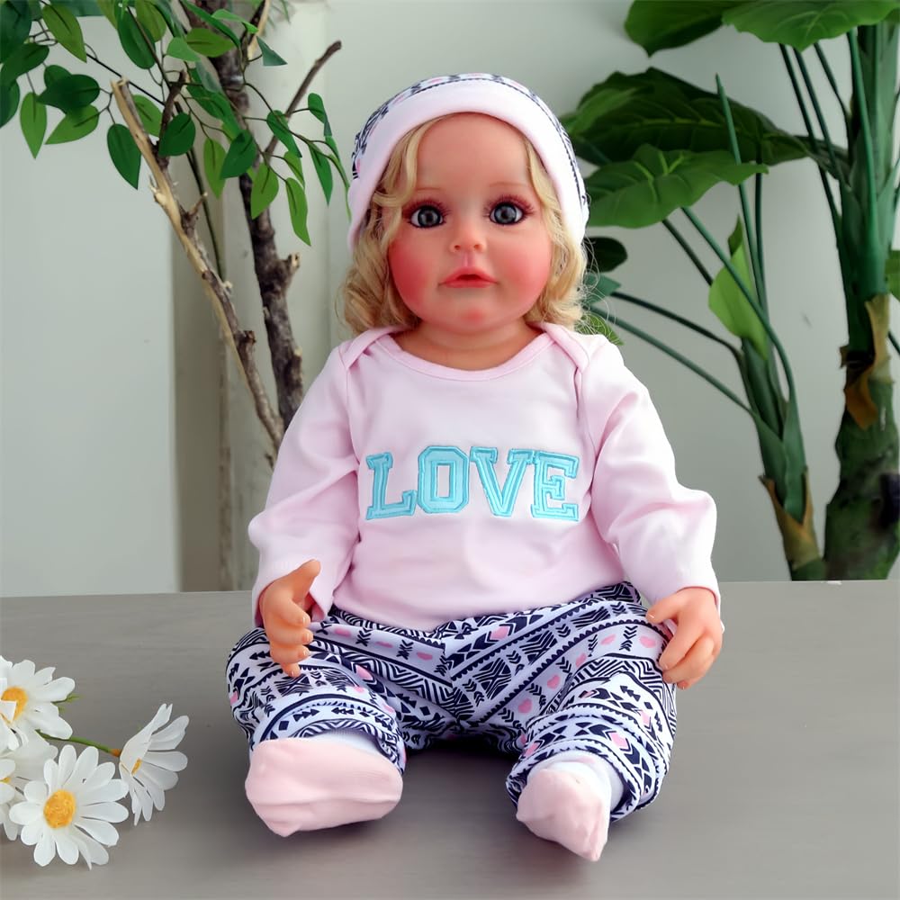 Reborn Doll Baby Clothes Set - Pink Outfits for 17-22 Inch Newborn Baby Dolls | Girl Doll Clothing & Accessories | Perfect for Collectors, Gift Giving & Role Play
