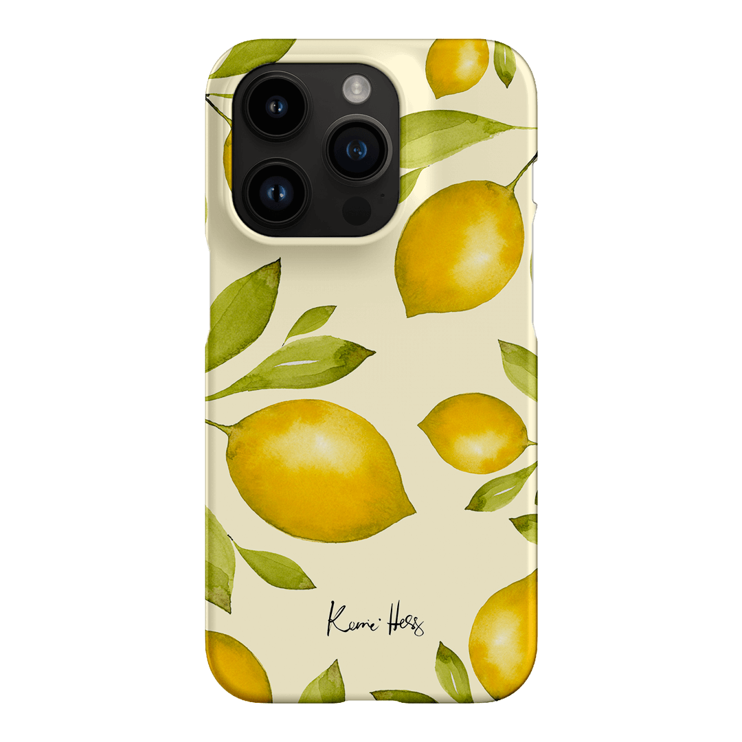 Limone Summer Phone Case - Cute Lemon Design Protective Cover for iPhone & Samsung - Perfect for Beach, Vacation & Outdoor Activities