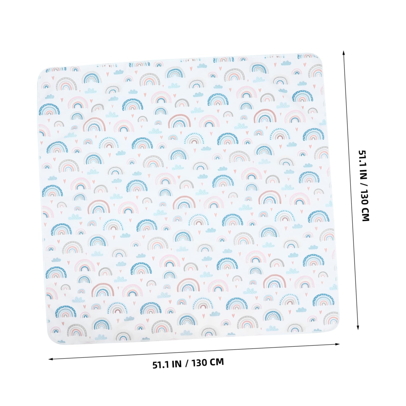 Non-Slip Multipurpose Floor Mat for Babies & Toddlers - Waterproof Highchair Mat, Play Mat, Food Mat with Colorful Design | Perfect for Dining, Playtime & Nursery Protection