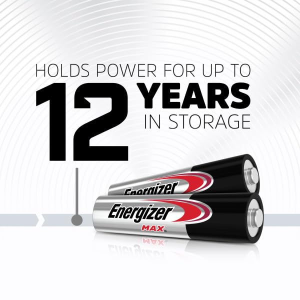 Energizer AA and AAA Batteries 48-Count Variety Pack (24 Max AA + 24 Max AAA) - Long-Lasting Power for Toys, Flashlights, Remote Controls & Electronics