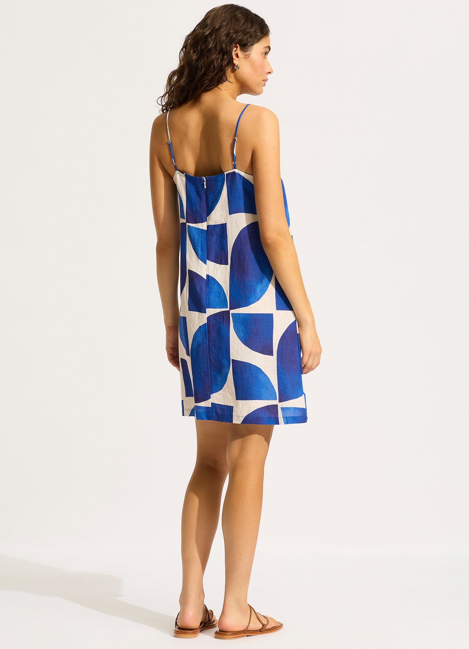 Sunray Bandeau Mini Dress in Ultramarine Blue - Sexy Summer Beach Dress for Women, Perfect for Pool Party, Vacation & Night Out