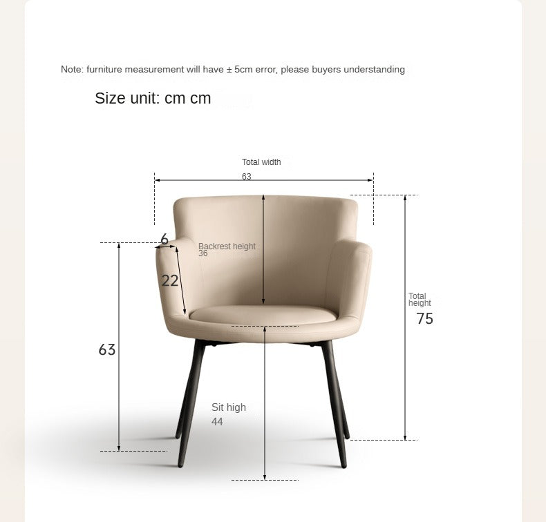 Premium Italian Organic Leather Computer Chair - Soft, Comfortable & Luxurious for Home Office, Gaming & Workspace