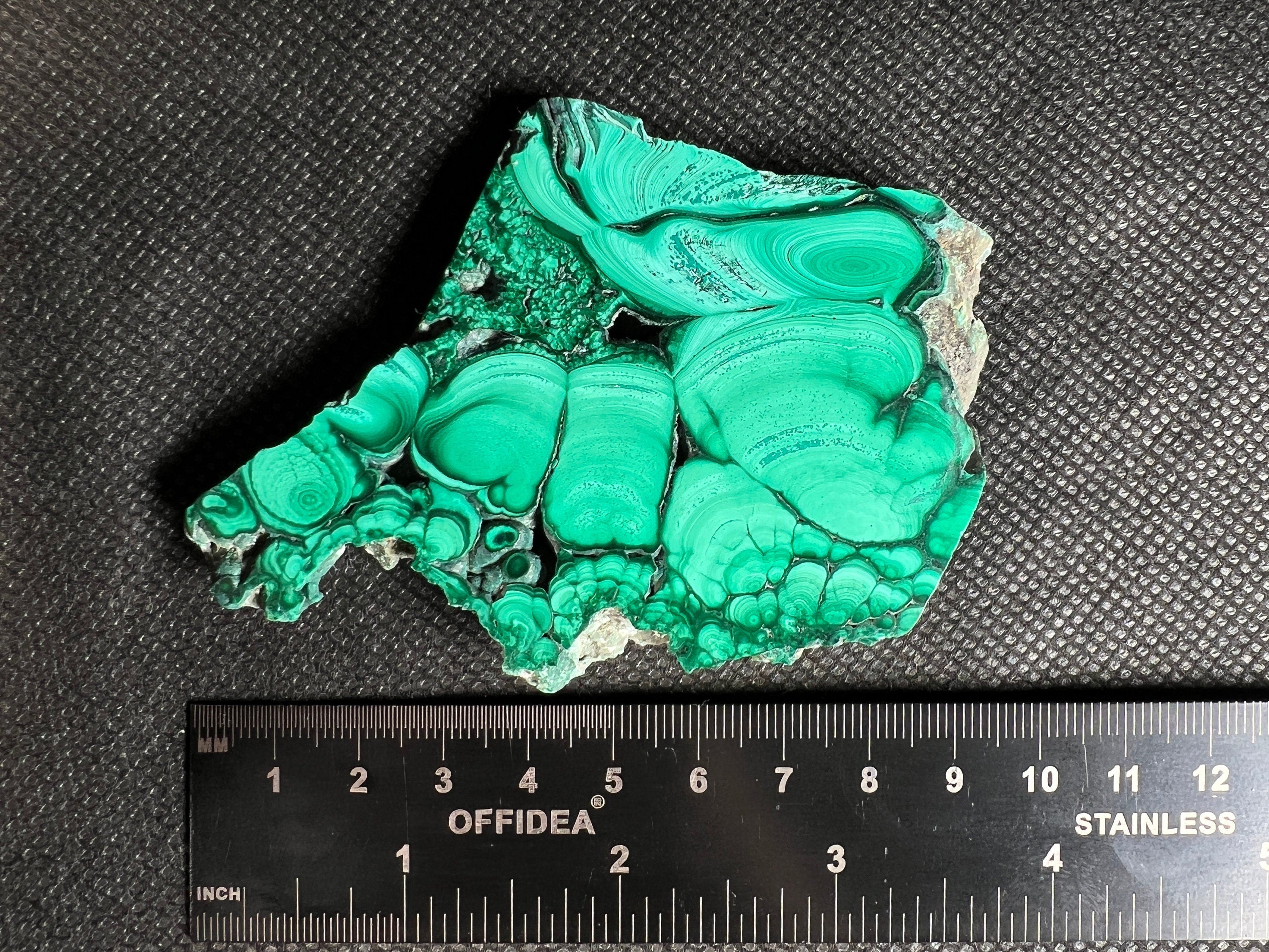 Premium MALACHITE Crystal Slab - Natural Green Malachite Stone for Jewelry Making, Unique Gifts & Home Decor (50483) | Perfect for Healing Crystals Collection, Meditation Space & Luxury Interior Design
