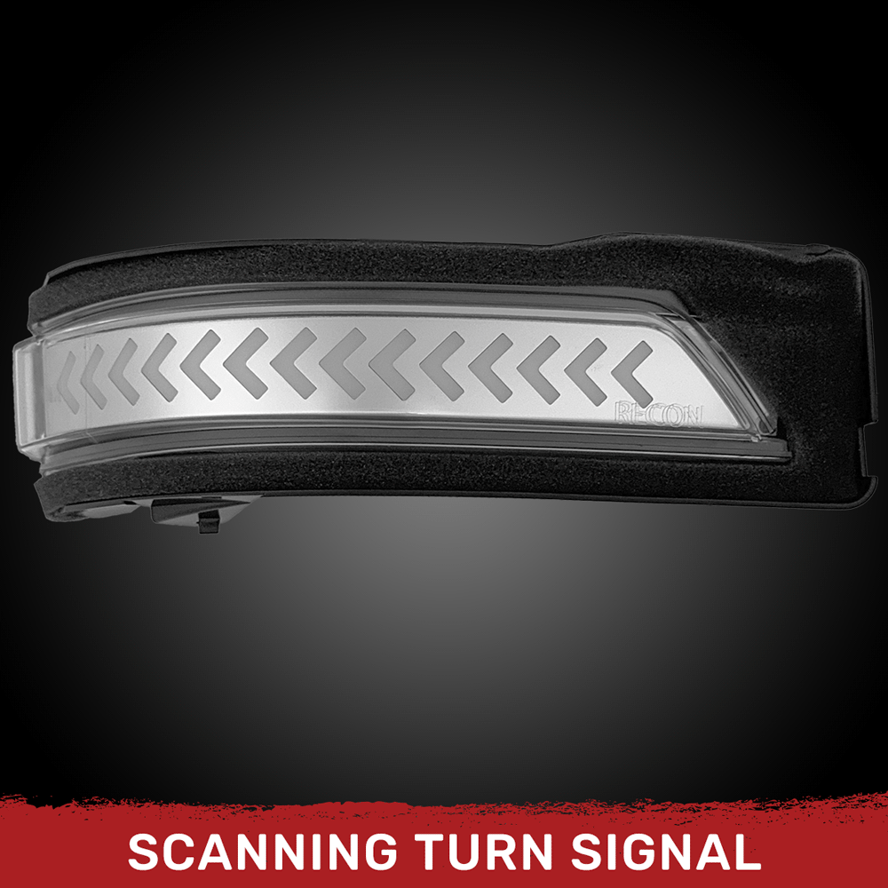 Dodge RAM 1500 2019-2024 Side Mirror Lenses with LED Turn Signals - 2 Piece Set (Multiple Colors) | Enhanced Visibility & Safety for Night Driving & Towing