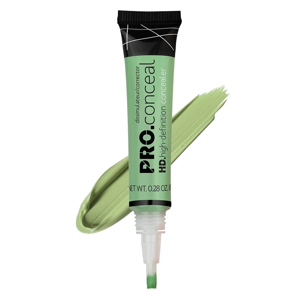 Conceal HD Concealer - 8ml Liquid & Powder Natural Green Corrector for Dark Circles & Blemishes | Perfect for Everyday Makeup & Photo Shoots