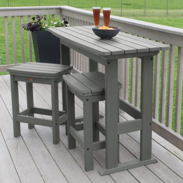 Lehigh 3-Piece Counter Height Balcony Set - Outdoor Patio Furniture for Small Spaces, Bistro Dining, and Apartment Living