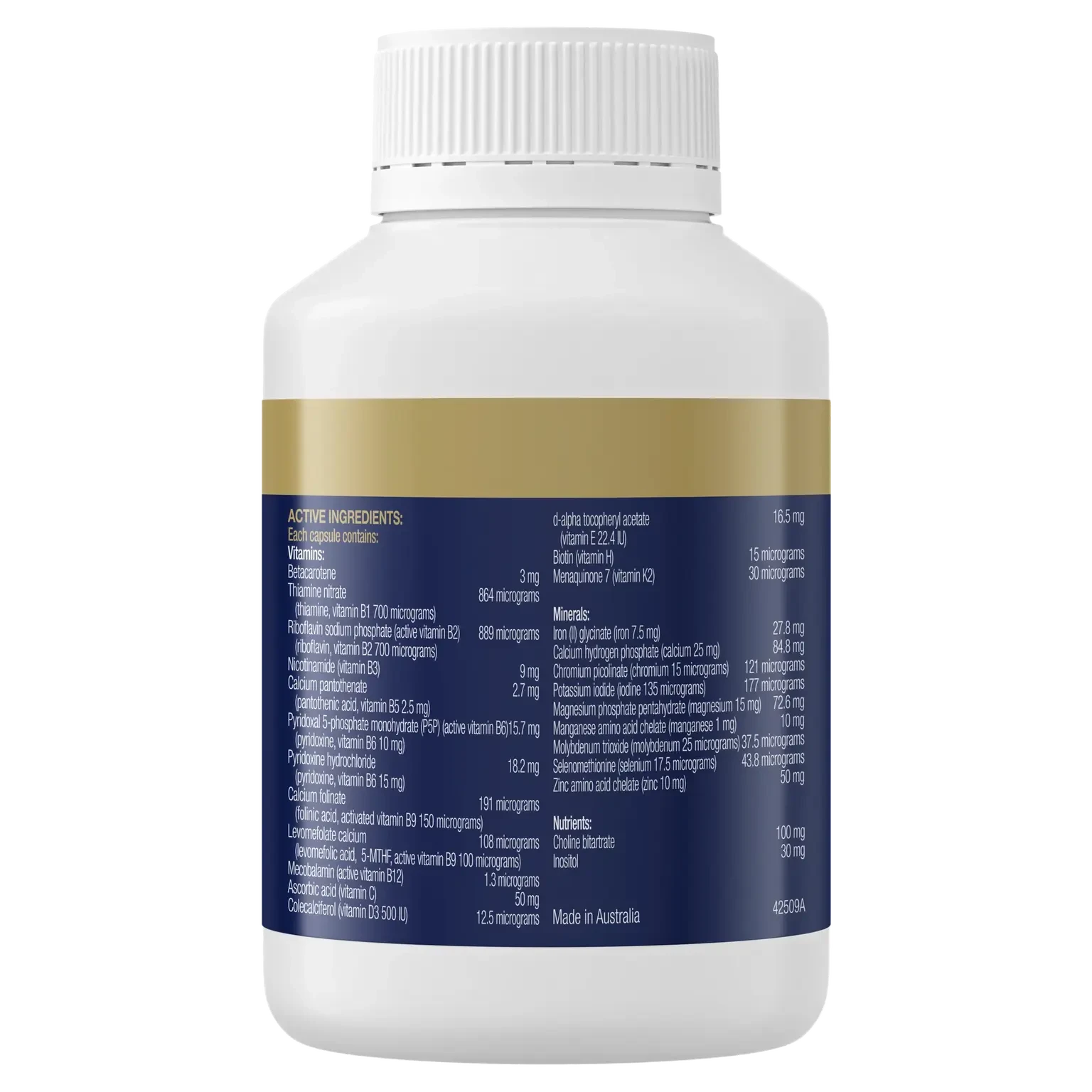 BioCeuticals Innatal Plus Iron - Premium Prenatal Vitamins with Iron for Pregnancy Support | Supports Maternal & Fetal Health, Energy Boost & Iron Supplementation | Ideal for Expecting Mothers & Women Trying to Conceive