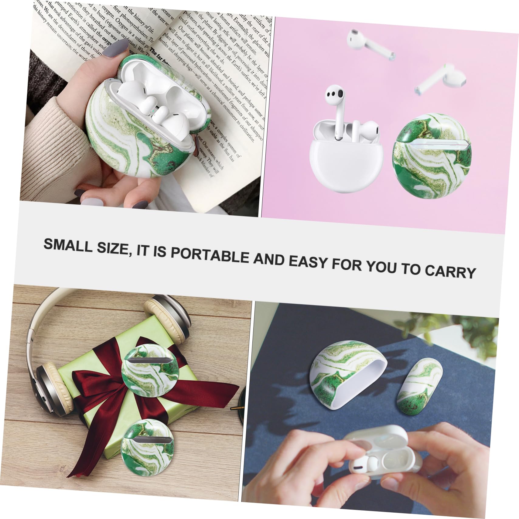Artibetter Wireless Earbuds Case with Earrings - Protective Charging Box for Over-Ear Headphones (Ideal for Travel, Workout & Daily Use)