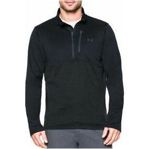 Under Armour Men's Gamulite 1/2 Zip Performance Jacket - Lightweight, Moisture-Wicking & Breathable - Black (1271499-002) - Ideal for Running, Training & Outdoor Activities