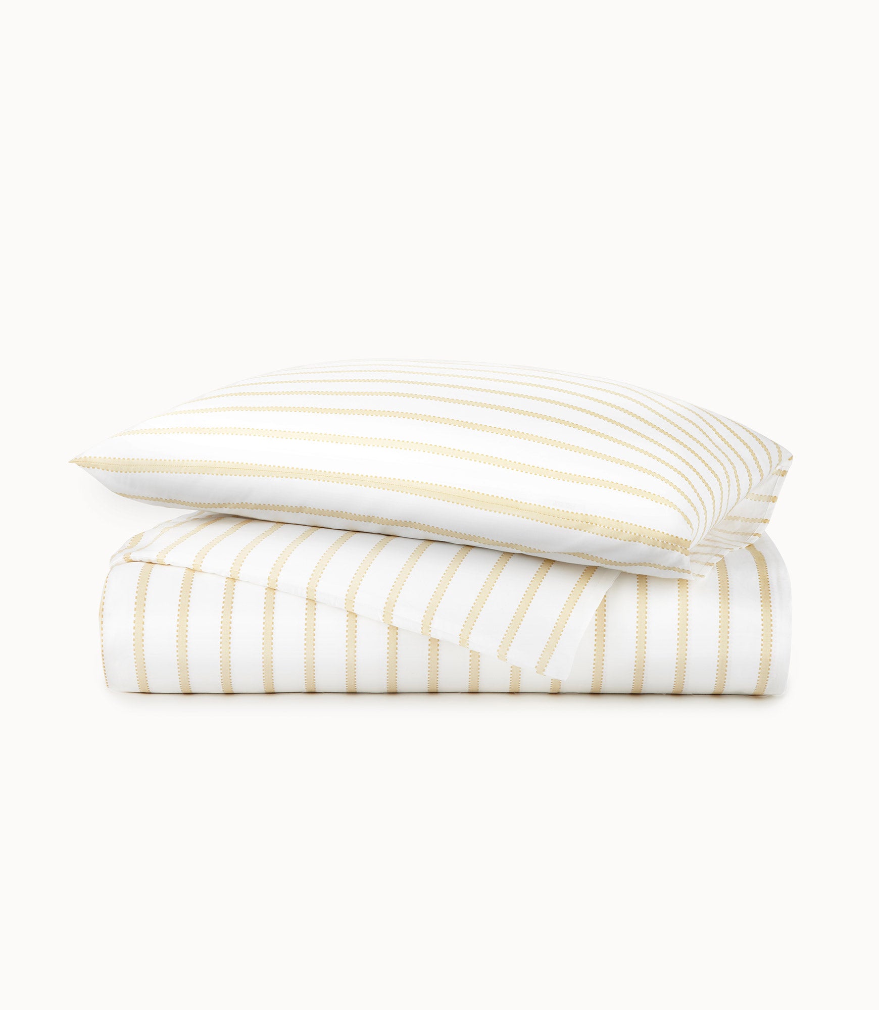 Premium Ribbon Stripe Percale Duvet Cover Set - Soft 100% Cotton Bedding for Queen/King Size - Breathable & Wrinkle-Resistant - Perfect for Modern Bedrooms & Guest Rooms