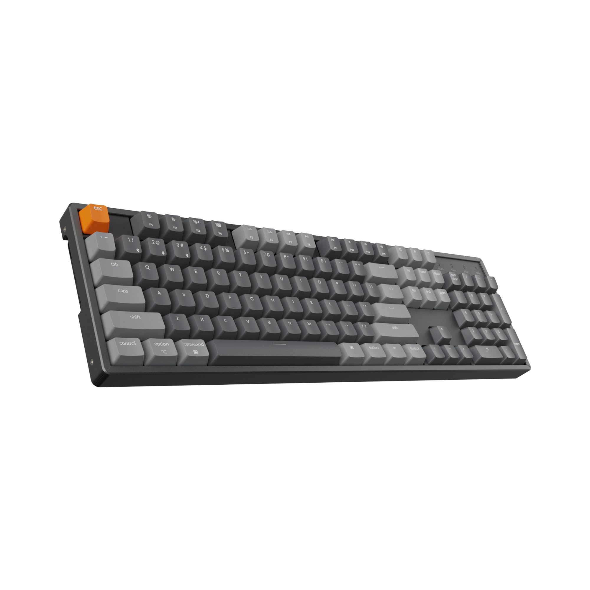 Keychron K10 Full Size Wireless Mechanical Keyboard - 104 Keys RGB Backlit, Gateron G Pro Red Switches, Bluetooth 5.1/USB-C Wired, Aluminum Frame for Mac & Windows - Perfect for Gaming, Office Work & Typing Enthusiasts