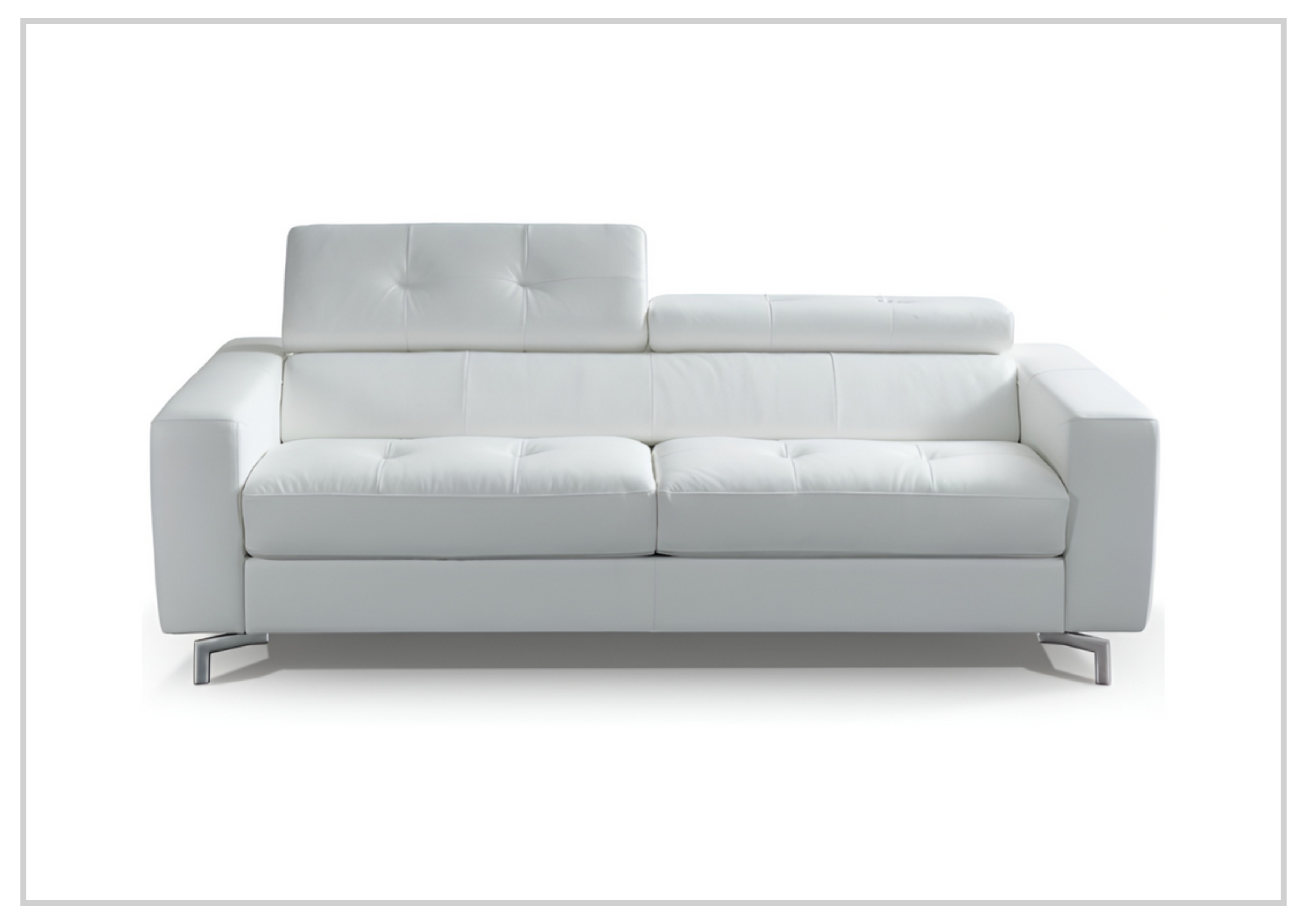 Kathy Ireland Tevere Top Grain Leather Queen Sleeper Sofa - Convertible Sofa Bed with Premium Leather Upholstery for Living Room, Guest Room & Small Spaces