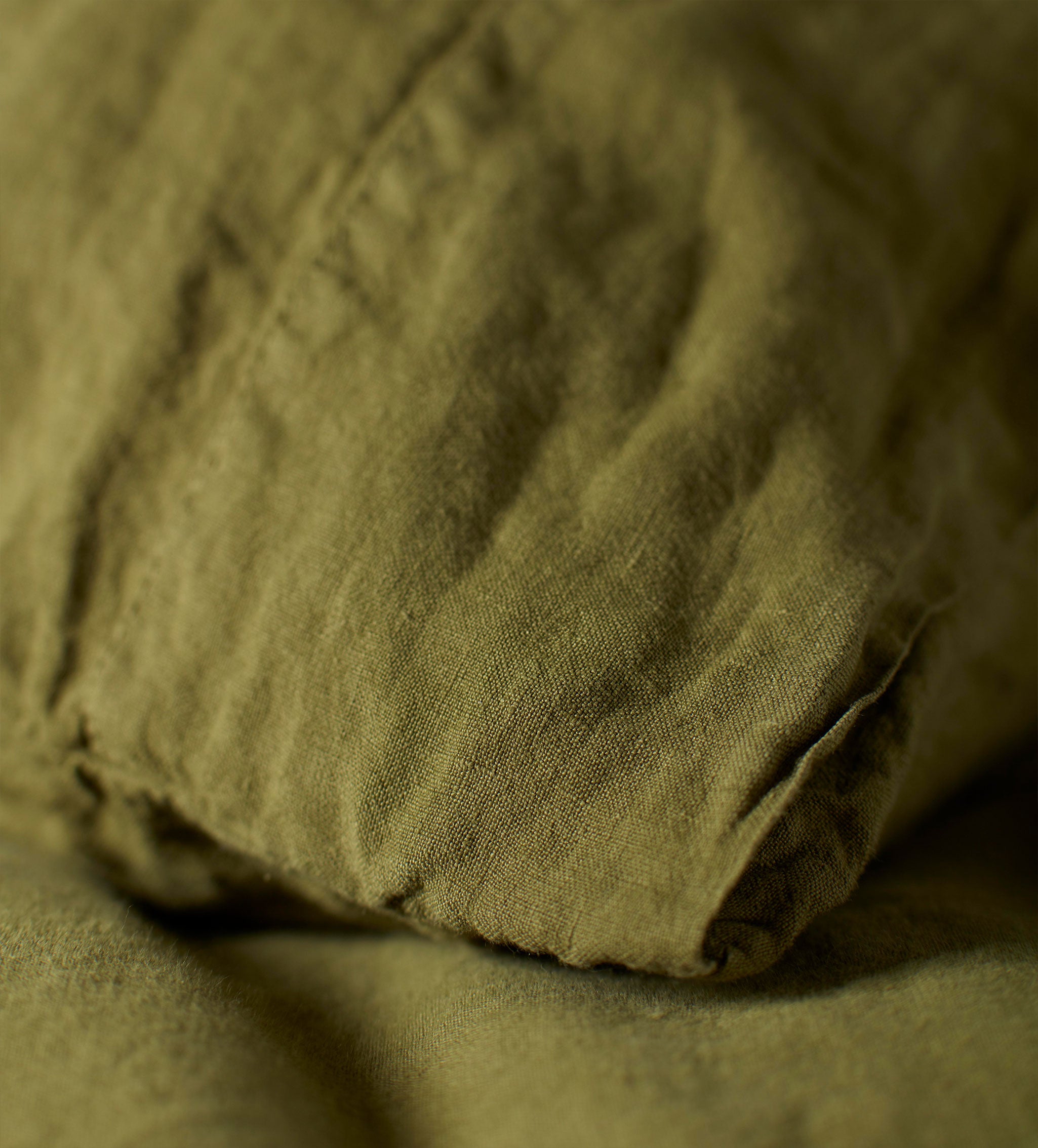 Premium 100% Linen Duvet Cover Set - Moss Green Natural Breathable Bedding for All Seasons - Perfect for Master Bedroom, Guest Room & Cozy Home Decor
