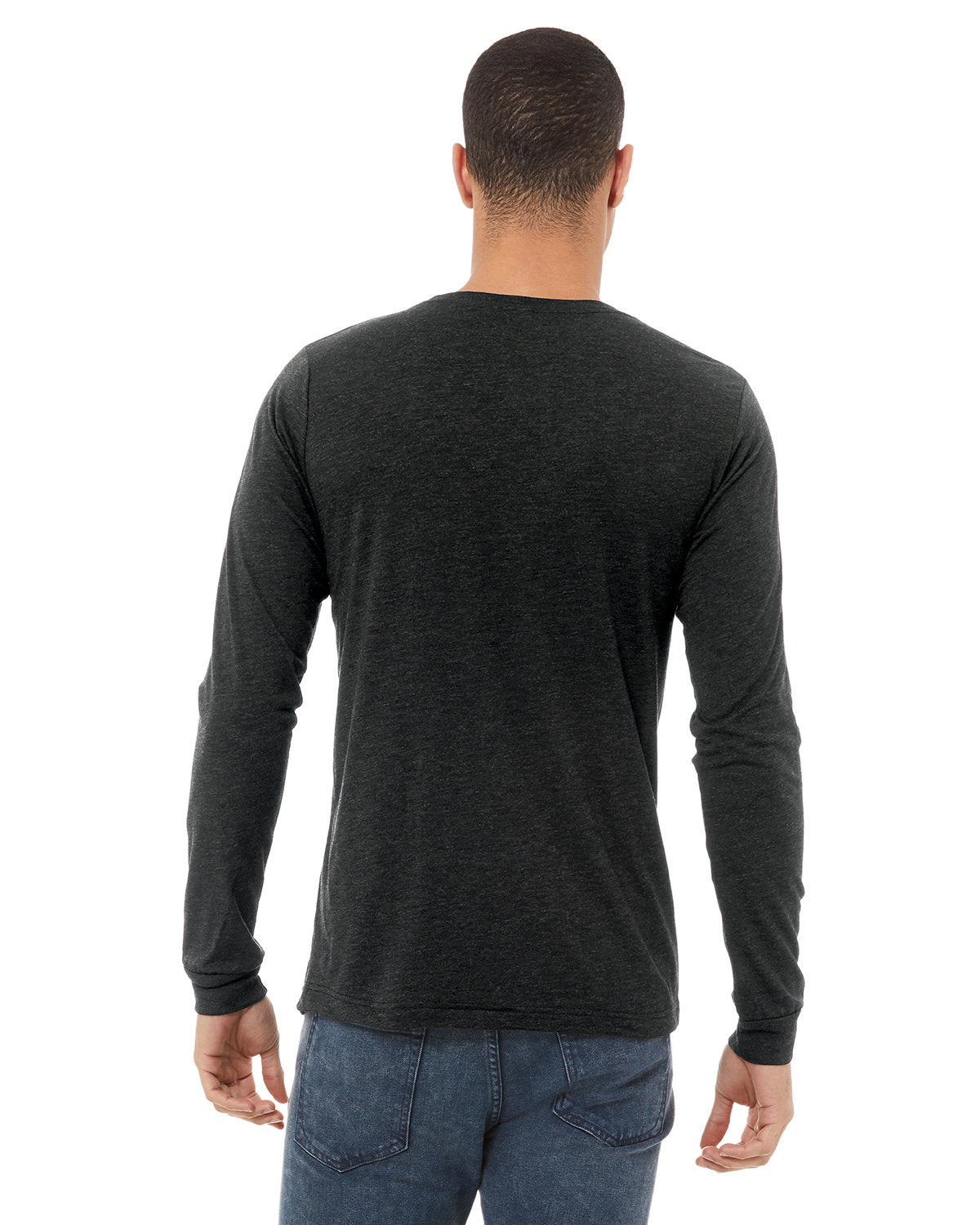 Bella + Canvas 3513 Unisex Triblend Long Sleeve T-Shirt | Soft Comfortable Crewneck Tee for Men & Women | Perfect for Casual Wear, Layering & Everyday Outfits