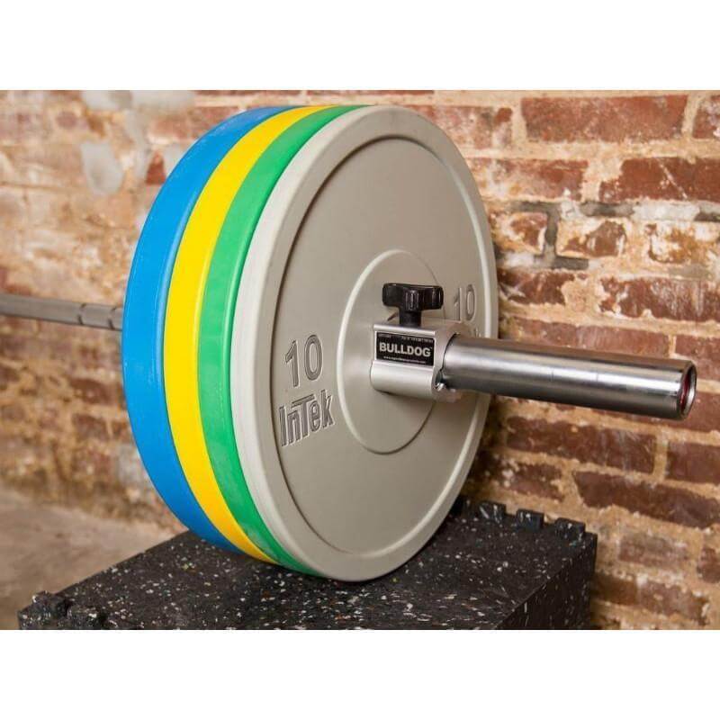 Intek Strength Armor Series Colored Urethane Bumper Plates - Olympic Weight Plates for CrossFit, Powerlifting & Home Gym Workouts