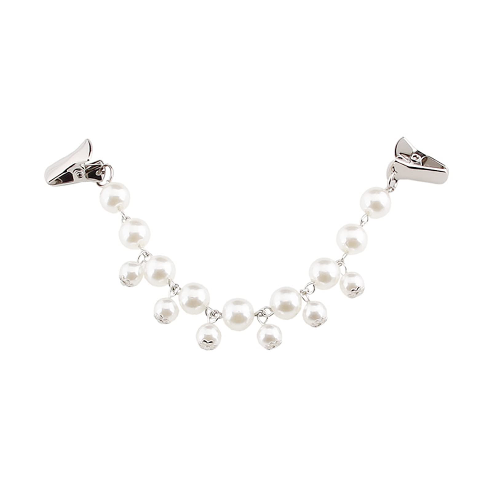 Retro Pearl & Feather Clips for Sweaters & Shawls - Elegant Fashion Accessories