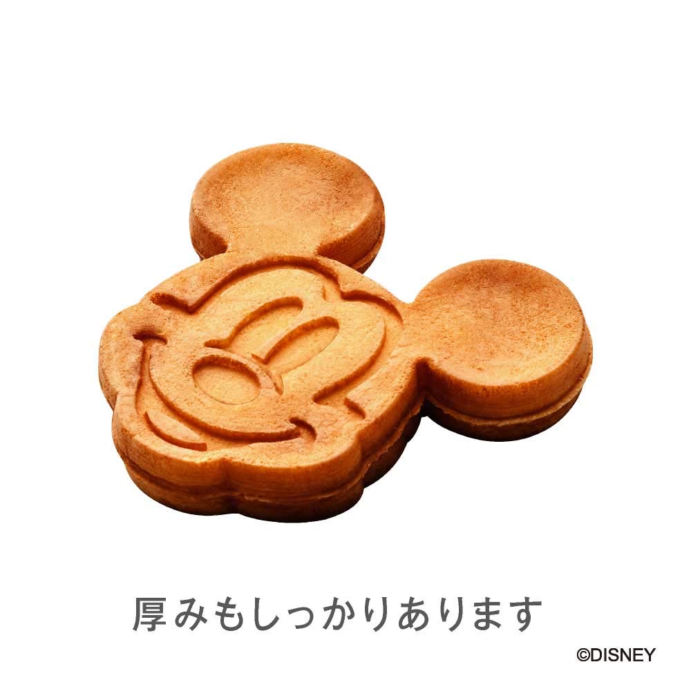 Original Japanese Doshisha Waffle Maker Disney Mickey Mouse Character Waffle Iron (WAFU-100SI) - Silver - Perfect for Breakfast, Kids Parties & Disney-Themed Events