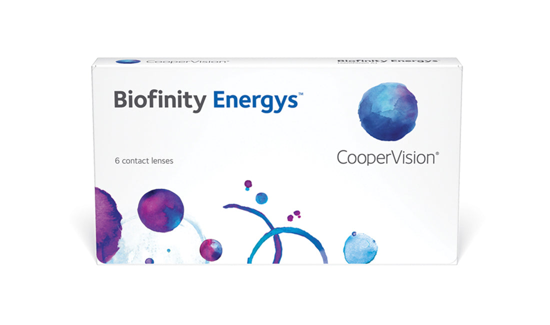 Biofinity Energys Monthly Contact Lenses (6 Pack) - Comfortable & Breathable for All-Day Wear - Perfect for Work, Sports, and Outdoor Activities