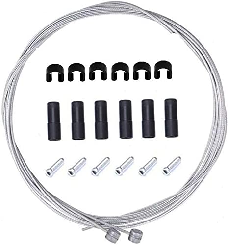 BlueSunshine Bike Brake Cable and Housing Set - 5mm Purple Brake Cable Replacement Kit for Road Bikes, Mountain Bikes & BMX | Durable Braking System for Smooth Stops on Trails, Commuting & Urban Riding