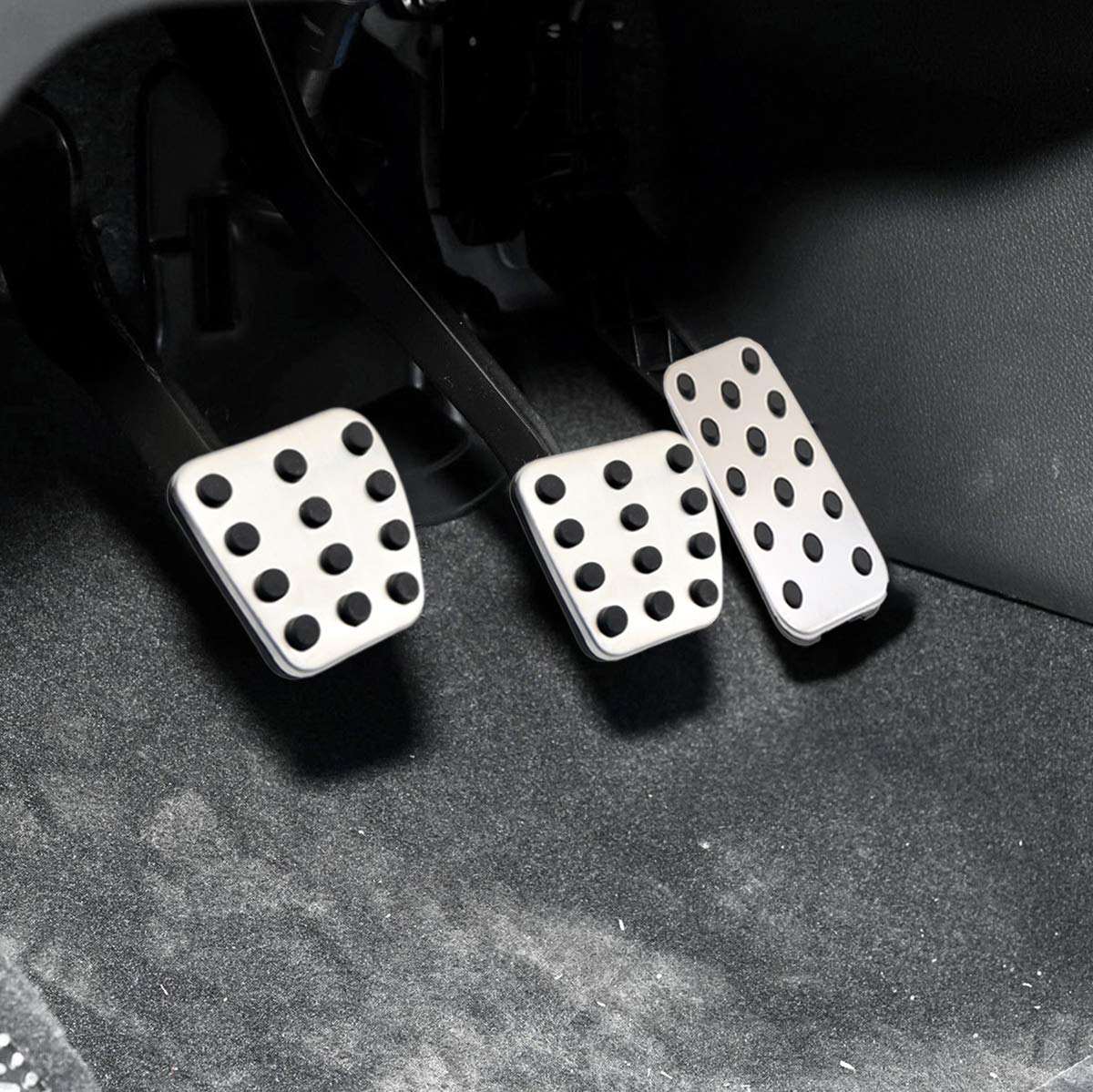 Premium Car Foot Pedal Covers - Gas, Brake & Clutch Pad Set for Honda Accord 2013-2023, Civic 2016-2023, CR-V 2017-2021, Odyssey 2018-2021 - Anti-Slip Steel Accessories for Enhanced Driving Safety & Comfort