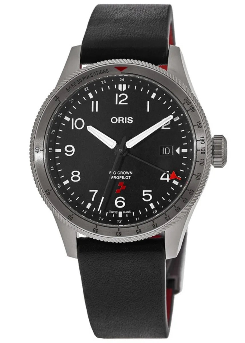 Oris ProPilot Rega Fleet Limited Edition 41.5mm Black Dial Men's Watch 01 798 7773 4284 HB ZRY Set - Swiss Aviation-Inspired Timepiece for Pilots & Watch Collectors - Perfect for Business, Travel & Special Occasions