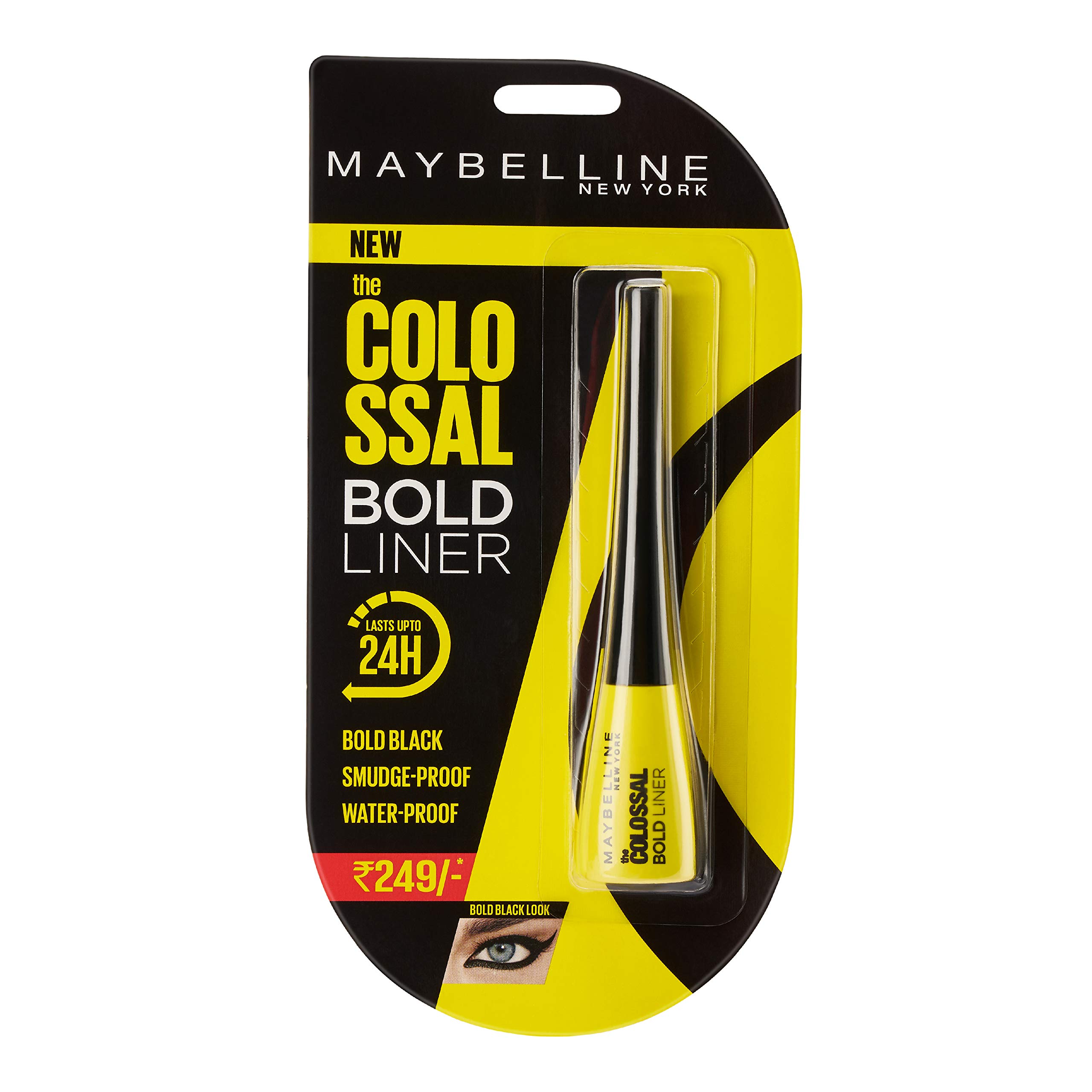 Maybelline New York Colossal Bold Eyeliner & Lash Sensational Waterproof Mascara Set - Black Matte Finish (3g Eyeliner + 10ml Mascara) | Smudge-Proof Eye Makeup for Long-Lasting Bold Looks | Perfect for Everyday Wear, Parties & Special Occasions