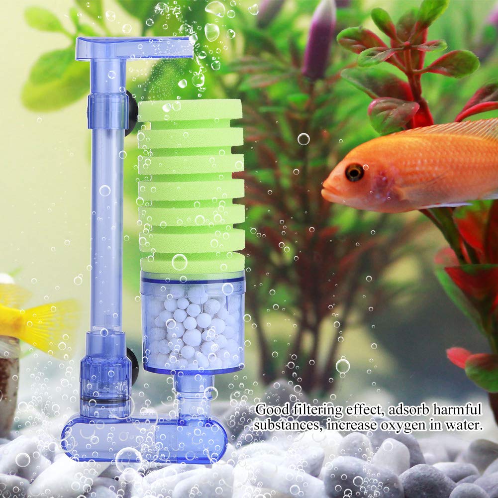 High-Quality Aquarium Sponge Filter - Oxygen Pump & Water Filter for Mini Fish Tanks | Ideal for Betta, Shrimp & Small Aquariums