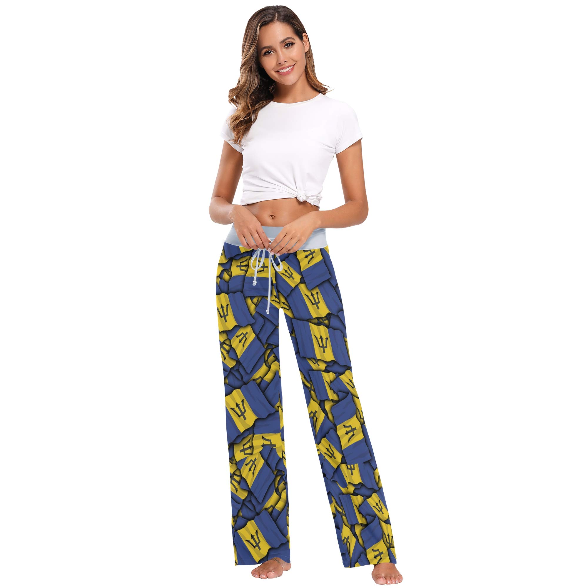 Women's Loose Casual Comfy Pajama Pants with Drawstring - Palazzo Wide Leg Lounge Pants for Sleep, Yoga & Home Relaxation