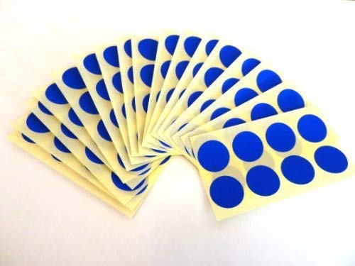 19mm Round Color Code Stickers - Royal Blue for Organizing & Labeling