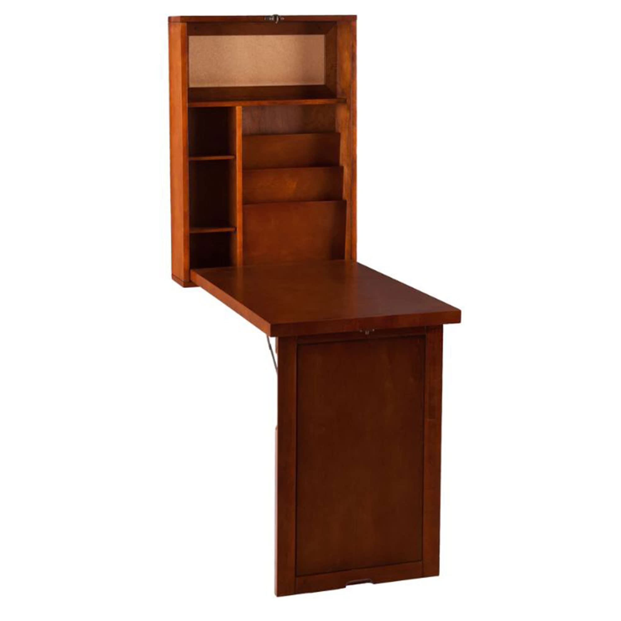 SEI Brown Convertible Desk - Home & Office Workspace