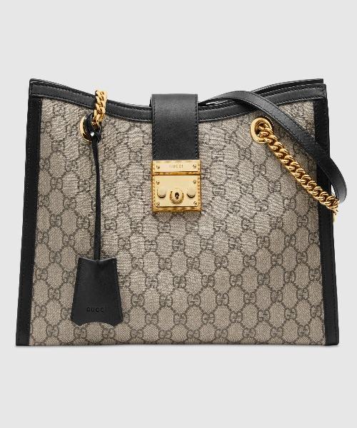 Gucci Padlock Small Shoulder Bag for Women - Black Leather Crossbody Purse with Gold Hardware | Perfect for Work, Travel & Evening Out