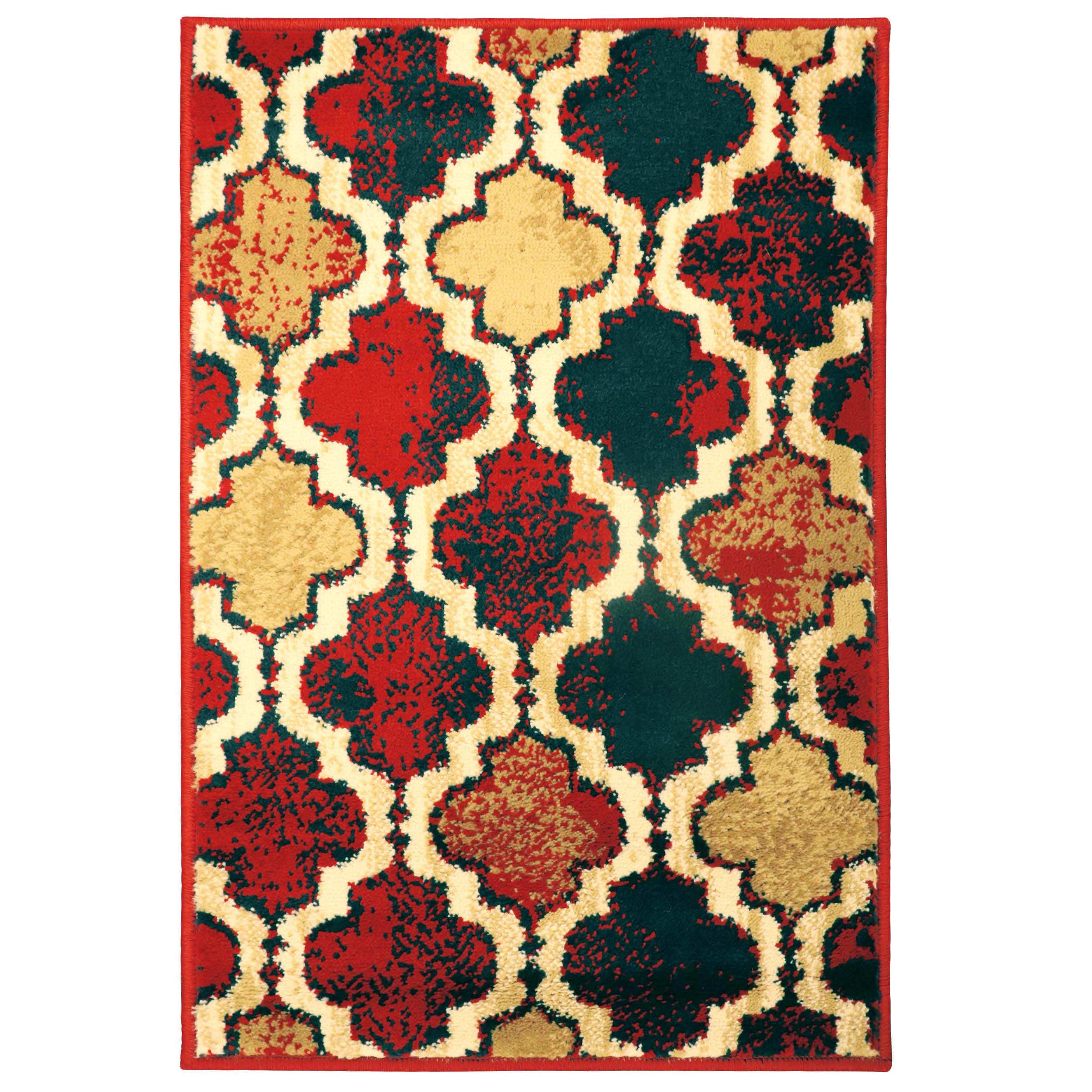 Viking Geometric Trellis Indoor Area Rug & Runner - Non-Slip Boho Chic Carpet for Living Room, Bedroom, Hallway - Perfect for Nordic Home Decor & Cozy Spaces