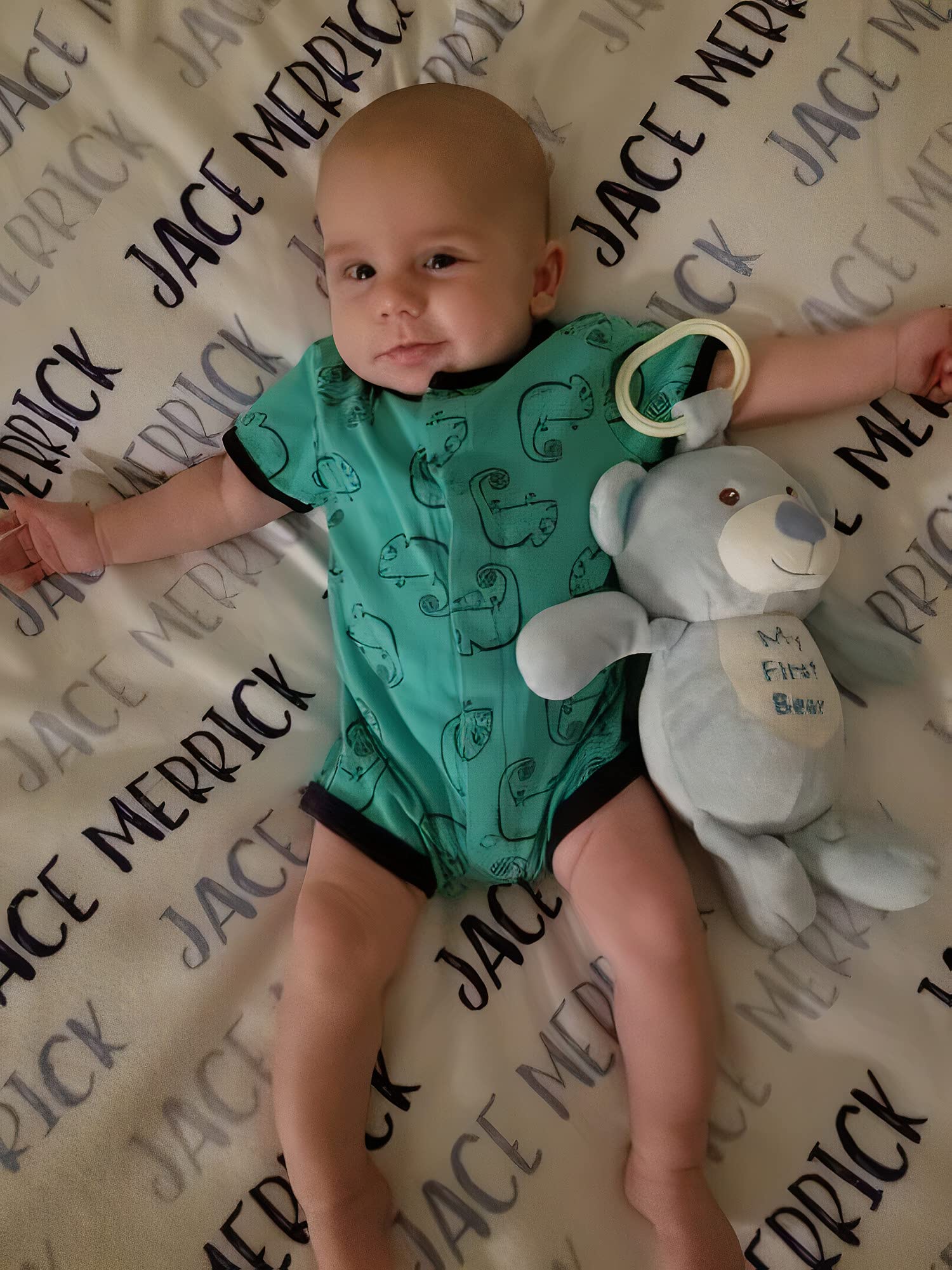 Personalized Baby Name Blanket - Customized Newborn Blanket with Name - Unique Birthday Gift for Baby, Kids & Adults - Perfect for Nursery, Christening & Special Occasions