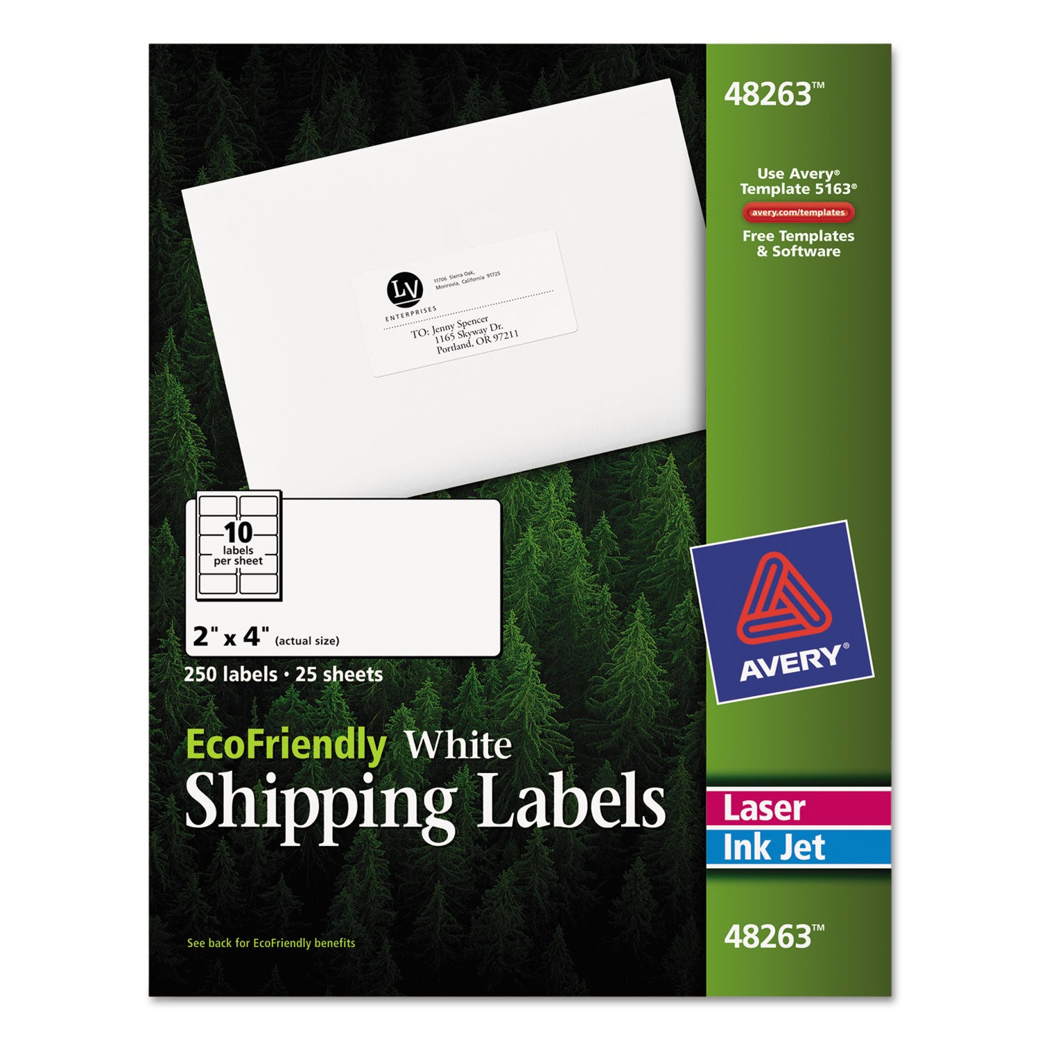Avery® EcoFriendly Mailing Labels 2