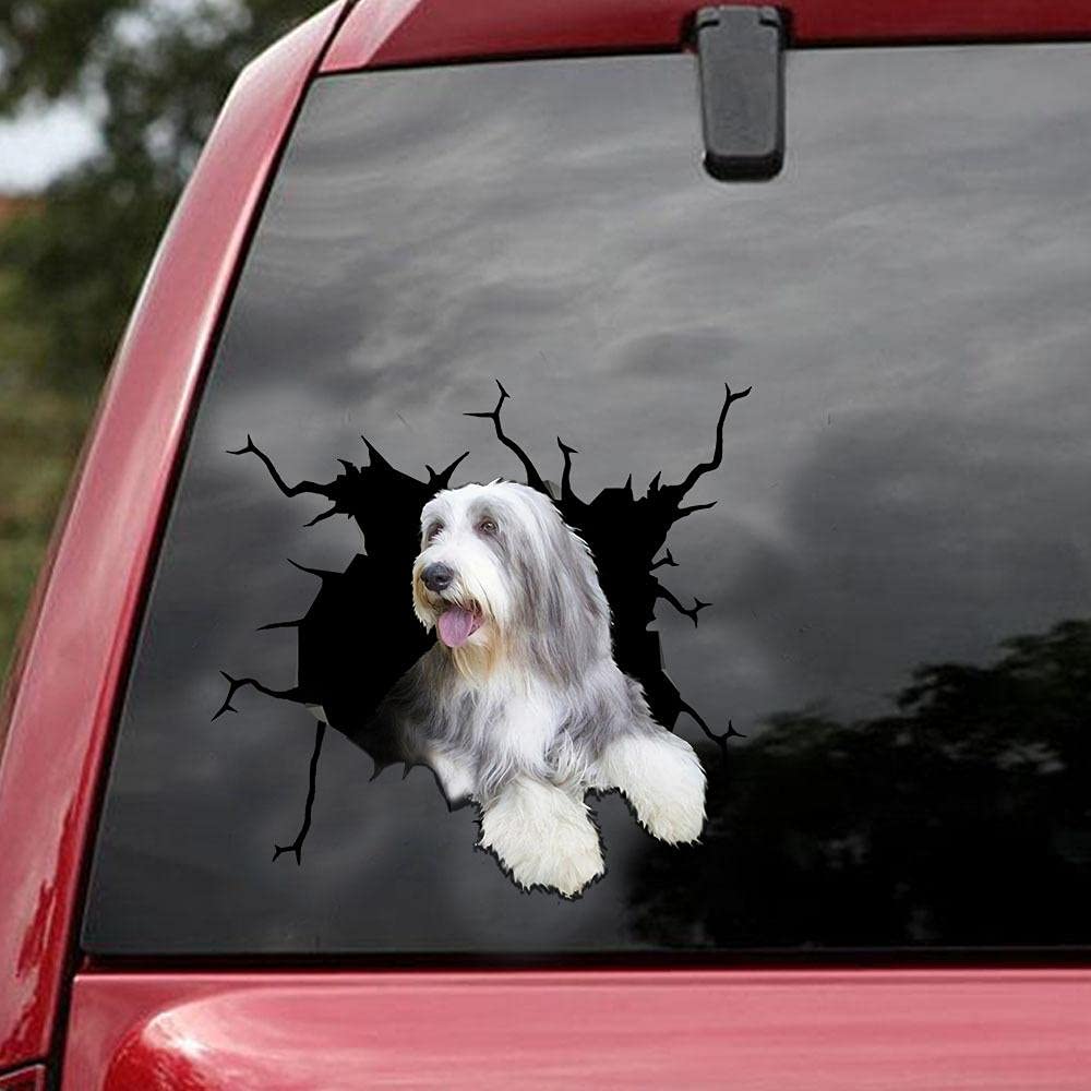Bearded Collie Car Stickers Pack of 2 - 8