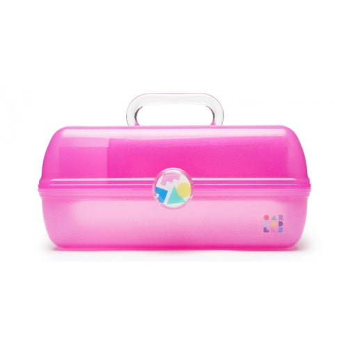 Vintage Caboodle On The Go Girl Makeup Case - Portable Cosmetic Organizer for Travel, School & Sleepovers | Retro 80s Style Beauty Storage Box