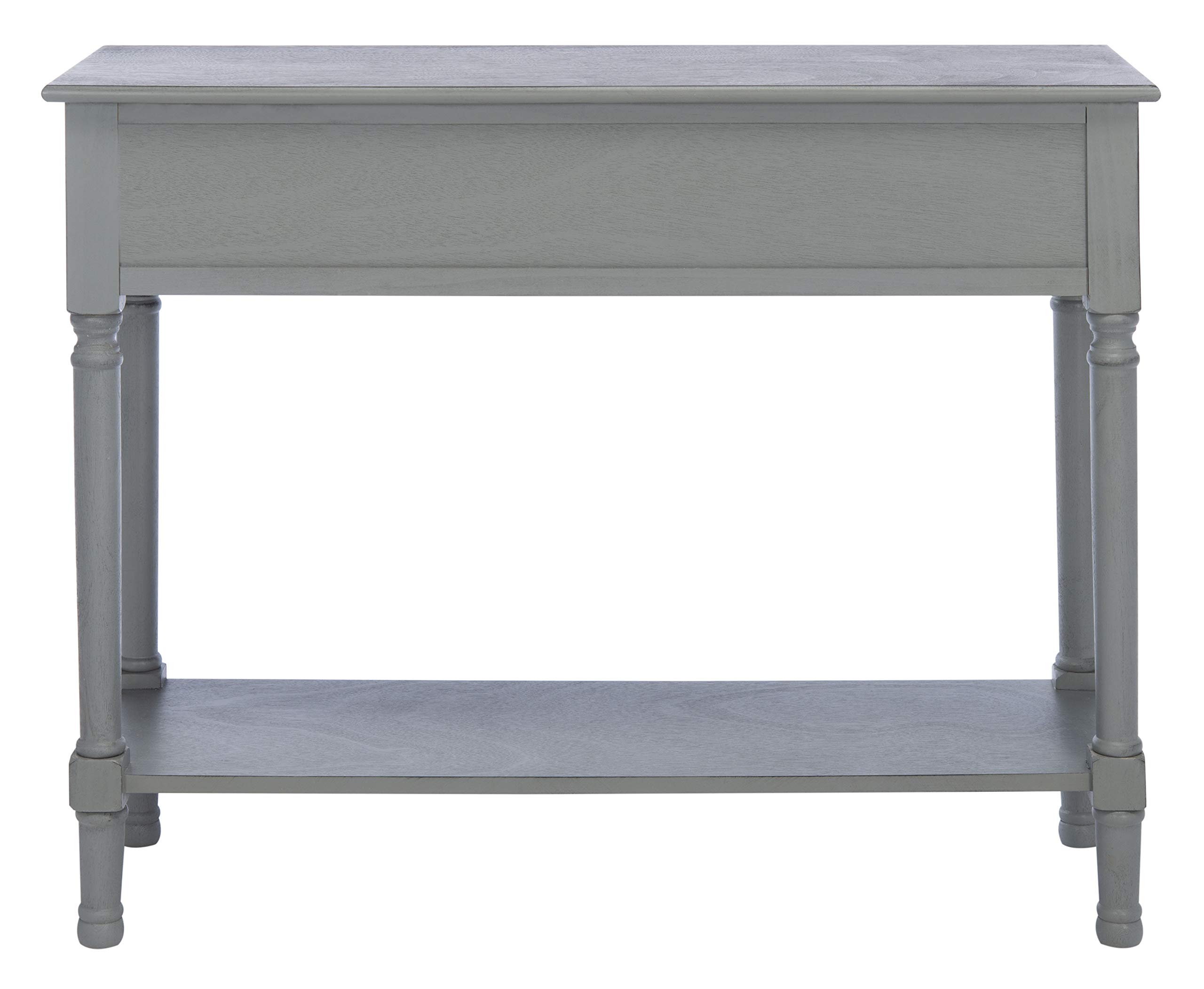 Distressed Grey 2-Drawer Console Table with Bottom Shelf - Safavieh Home Collection Ryder | Perfect for Entryway, Living Room & Hallway Decor