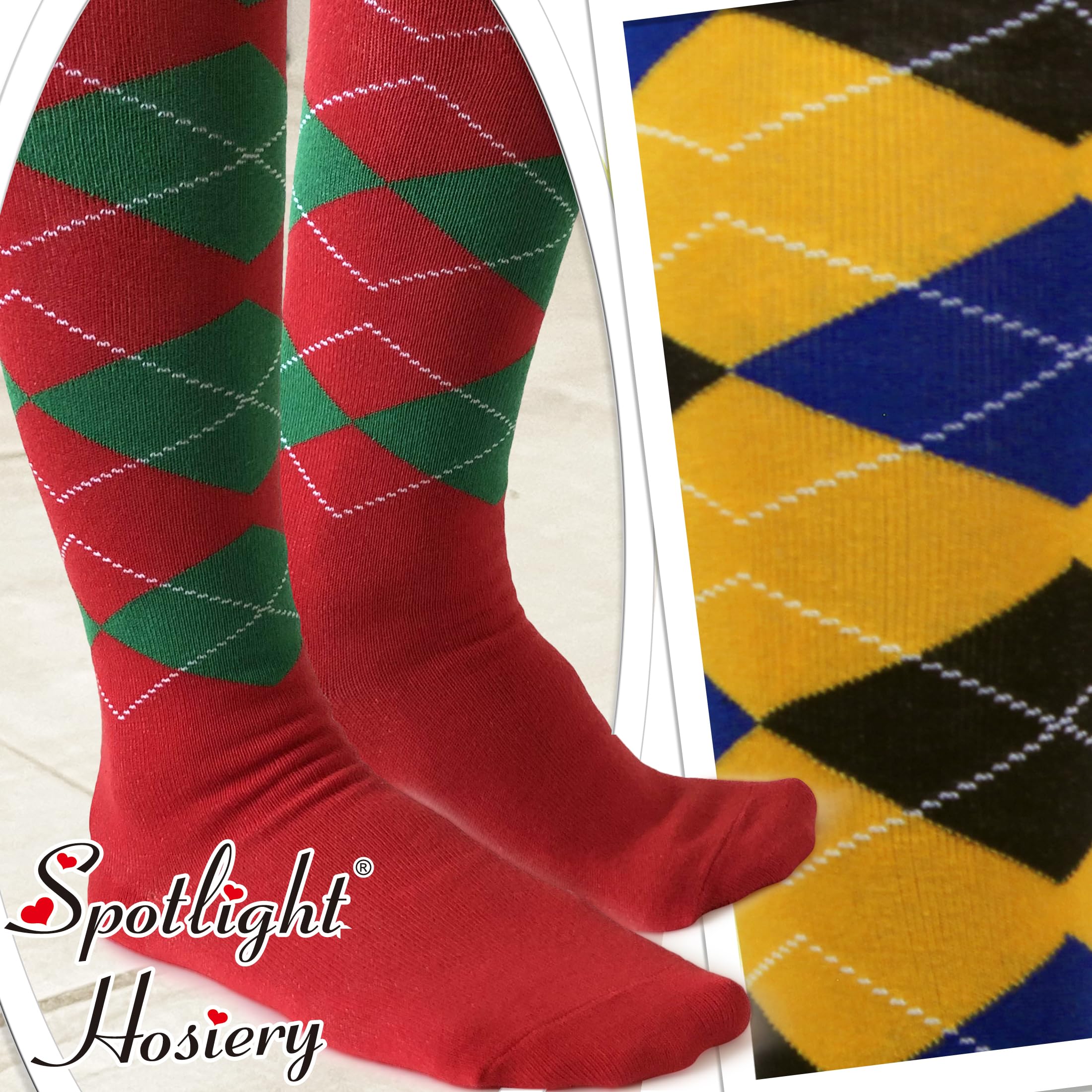 Premium Men's Argyle Dress Socks - Small Size (6-10) for Formal Wear & Business Attire - Comfortable Cotton Blend Socks for Office, Weddings & Special Occasions