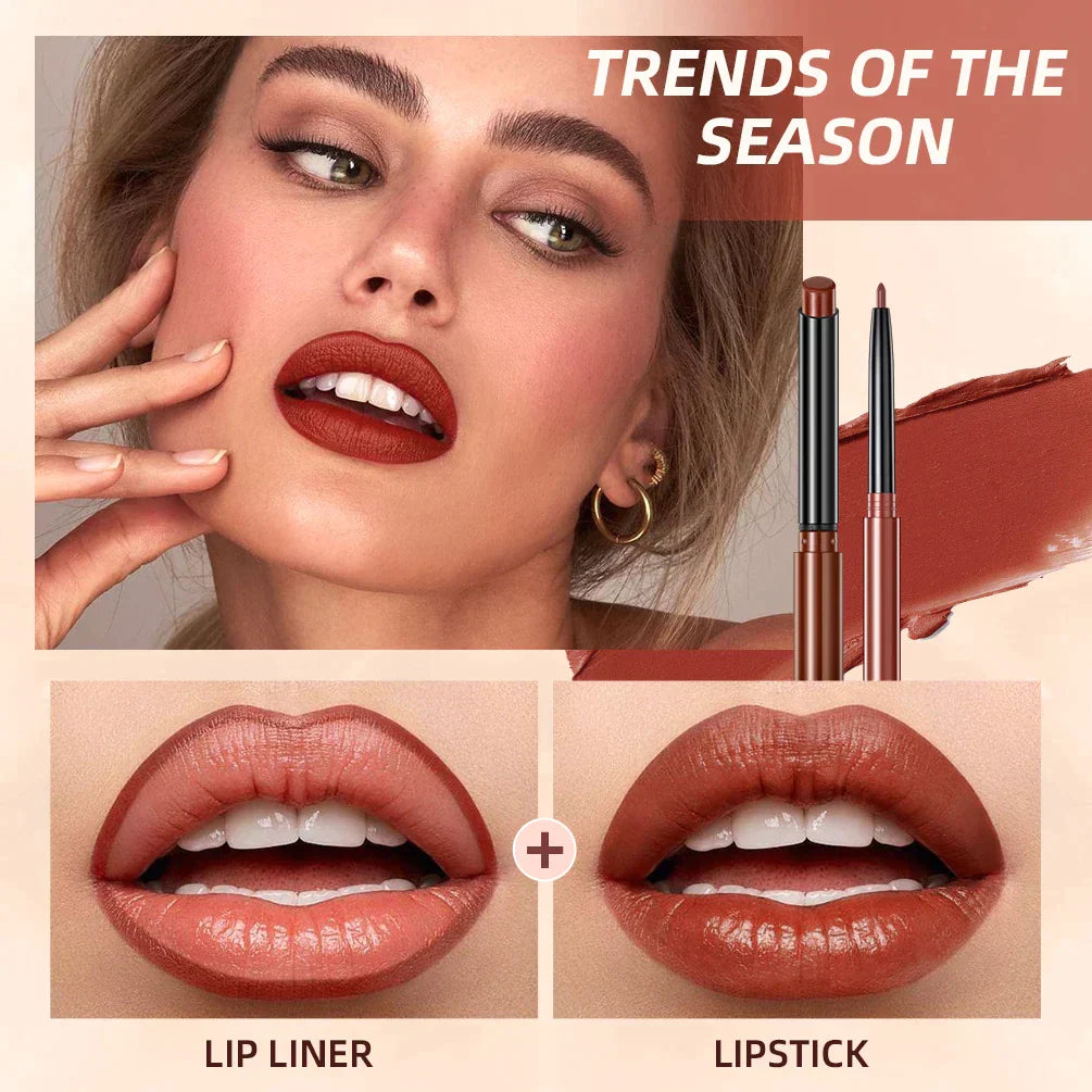 2-Piece Lipliner Pen Set - Waterproof & Long-Lasting Lip Liner Kit for Precise Lip Contouring | Perfect for Everyday Makeup, Parties & Professional Use