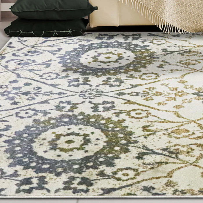 Pendleton Traditional Floral Indoor Area Rug & Runner Rug - Soft Non-Slip Living Room Carpet for Bedroom, Dining Room Decor