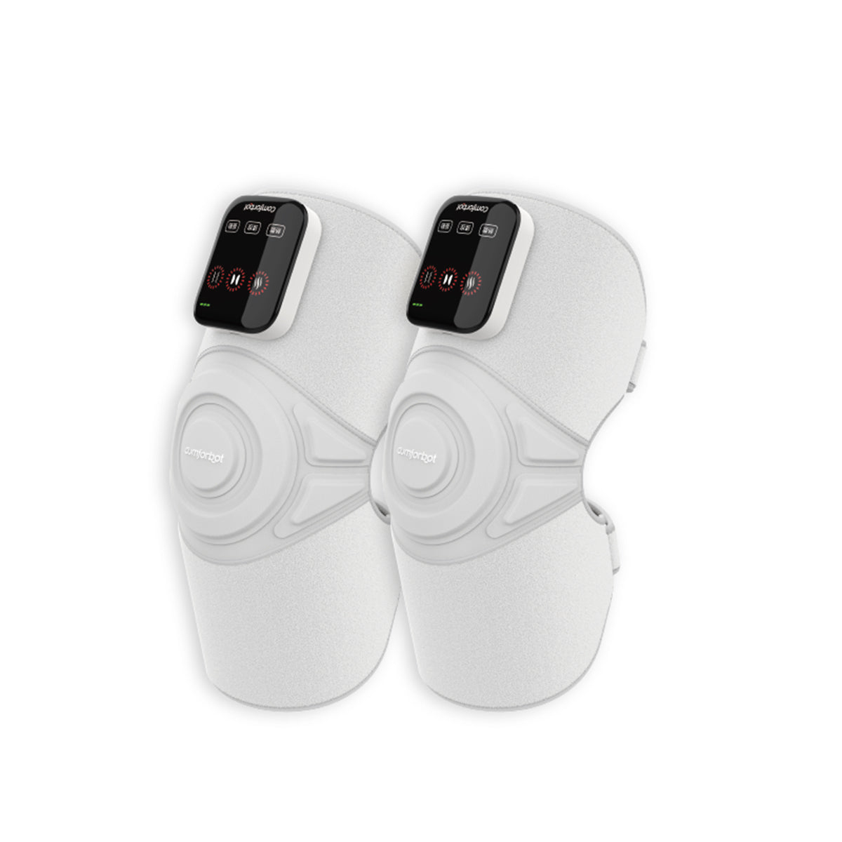 Comforbot Wireless Red Heat Vibration Massager PRO - Multi-Joint Therapy for Pain Relief, Muscle Relaxation - Perfect for Home, Office, and Travel Use