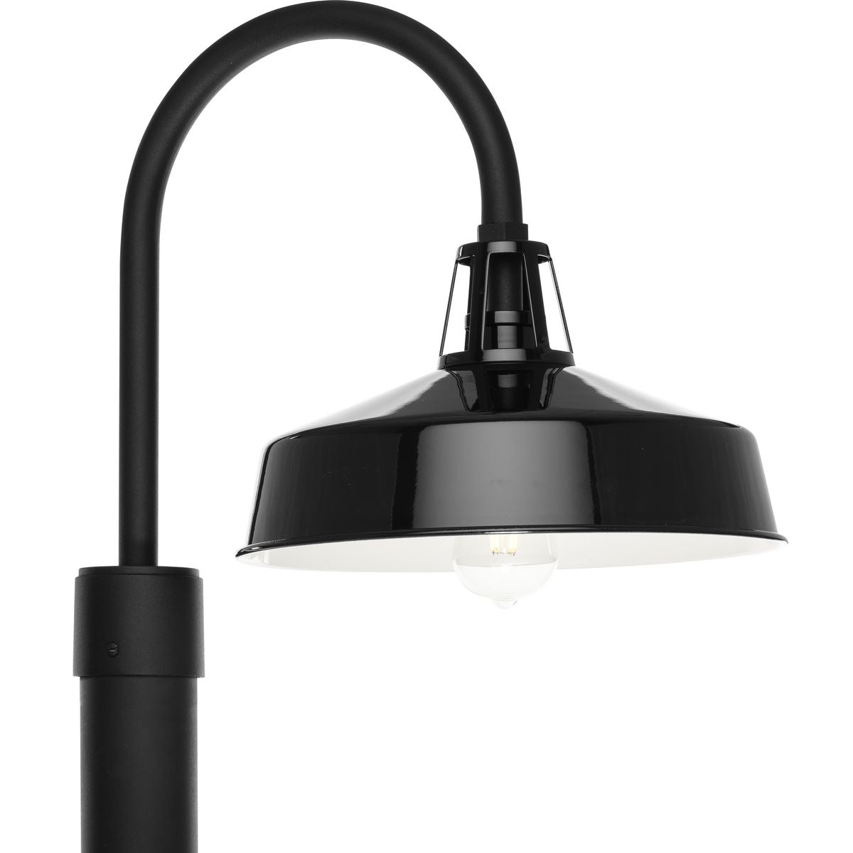 Cedar Springs Collection Outdoor Wall Lantern - Black One Light Post Mount for Porch, Garden, and Patio Lighting | Weather-Resistant & Durable Design