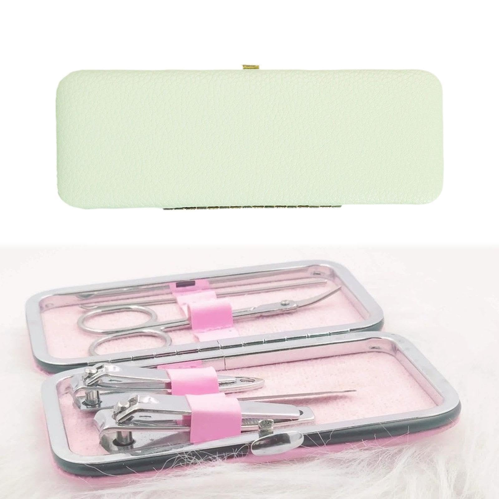 Professional Beauty Tweezers Storage Kit - Lash Extension Tool Organizer Box with Secure Lid - Ideal for Eyelash Technicians, Beauty Salons & Makeup Artists - Perfect for Travel, Salon Organization & Beauty Teaching (Green)