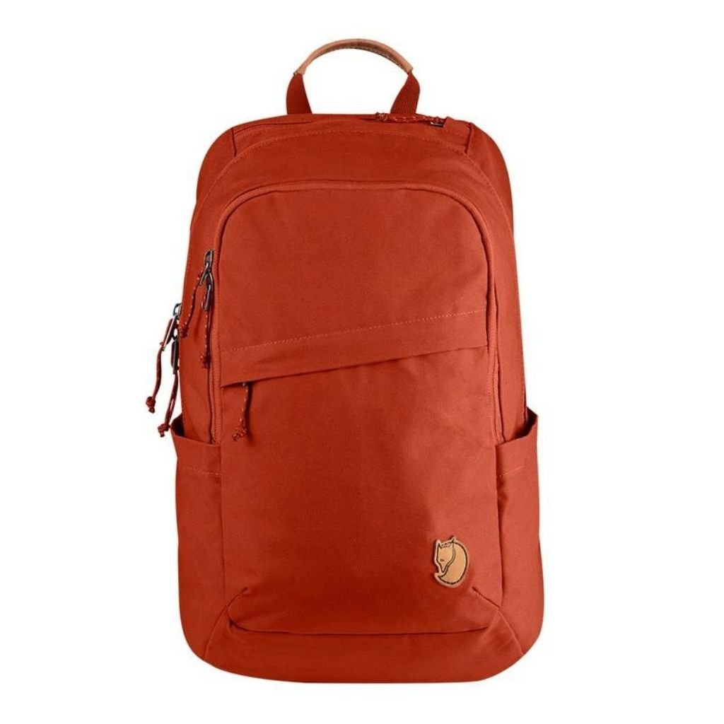 Fjallraven Raven 20L Backpack - Lightweight Hiking Daypack for Men & Women, Durable Water-Resistant Travel Backpack, Cabin Red - Perfect for Outdoor Adventures, Commuting & School