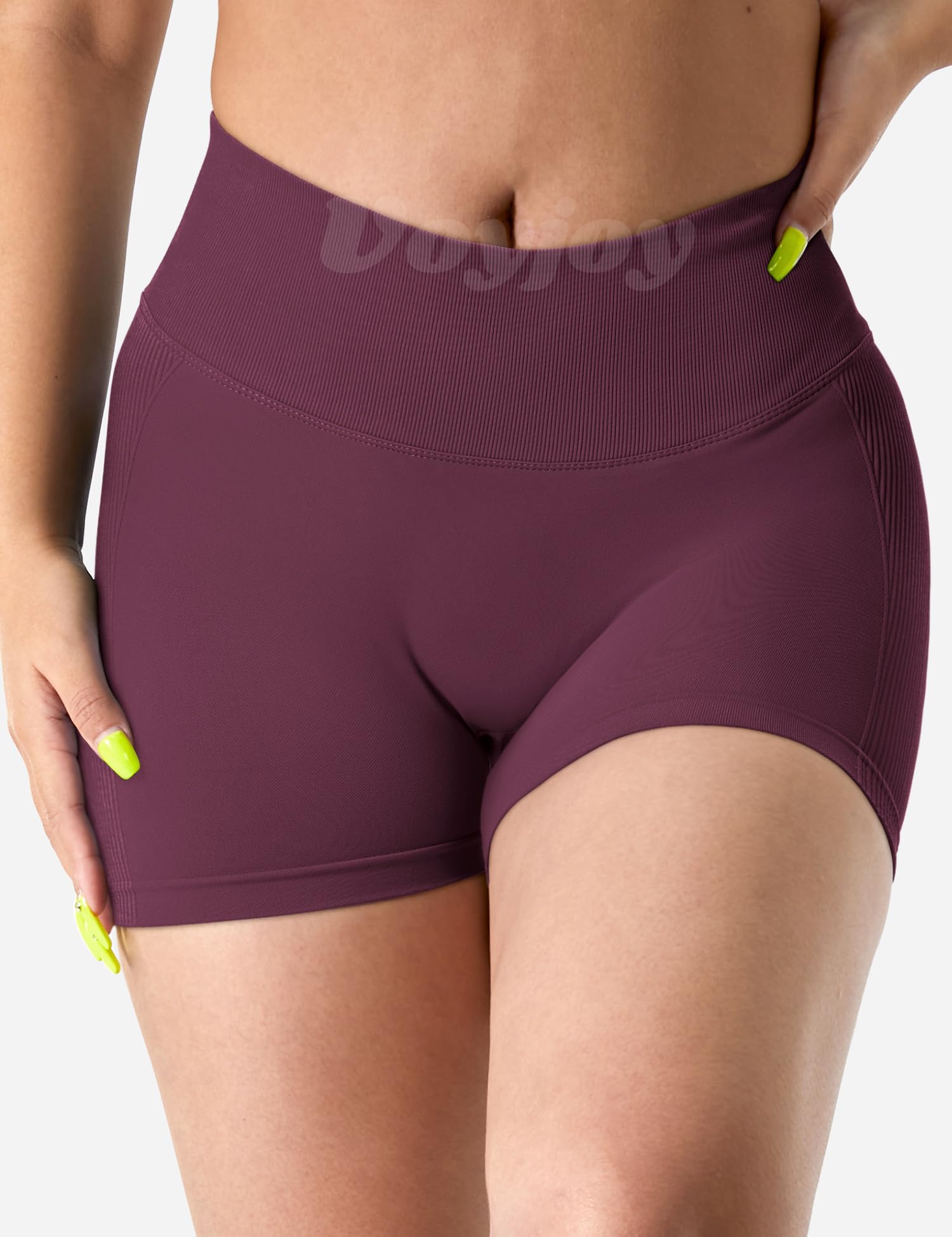 VOYJOY Women's High Waisted Workout Shorts 3.6