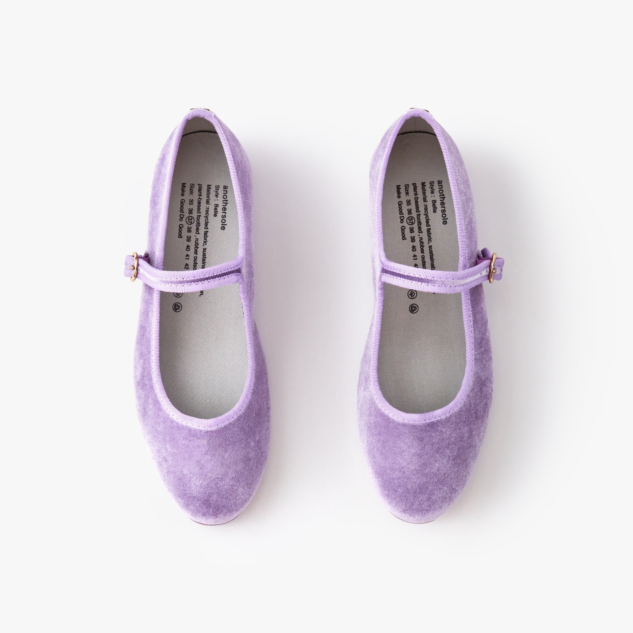 Belle Mary Jane Shoes for Women - Comfortable Violet Flats with Bow Detail - Perfect for Work, Office, and Casual Outfits