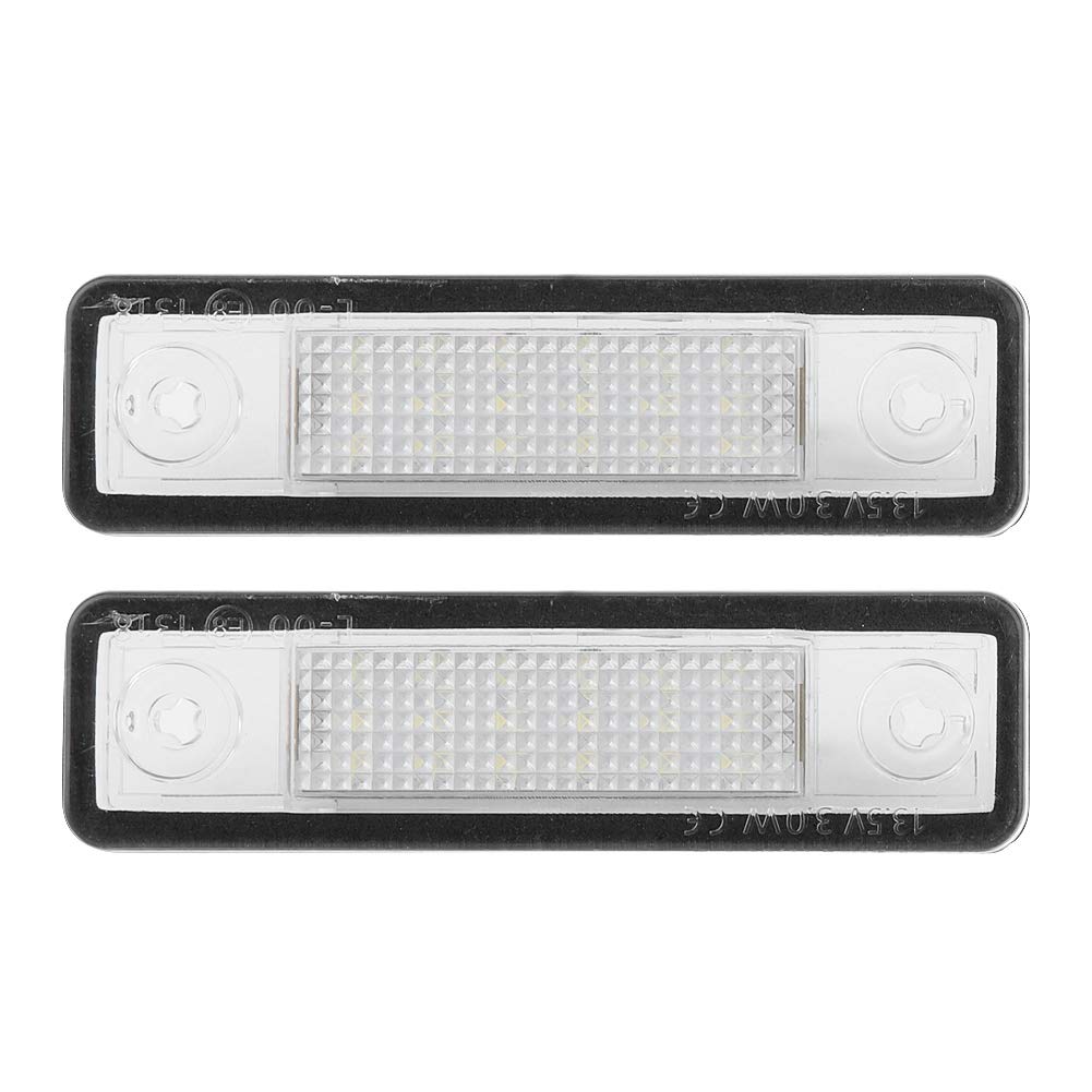 2PCS ABS Car License Plate LED Light Lamps - Universal Fit for Astra, Corsa, Vectra & More - Waterproof & Durable for Night Driving & Enhanced Safety