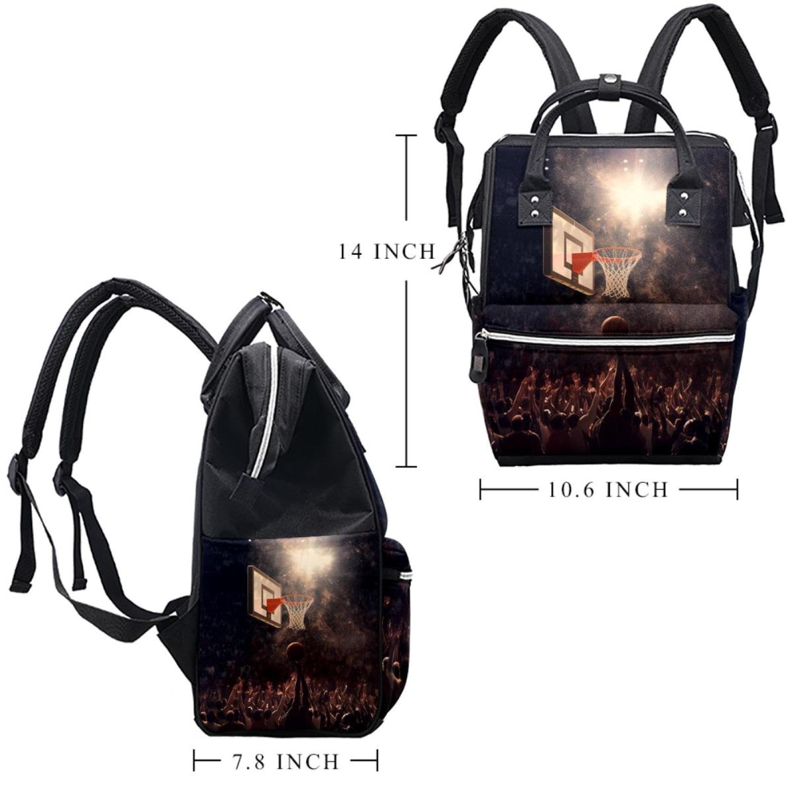 Best Travel Backpack for Men & Women - Durable Basketball Backpack with Hoop - Perfect for Gym, Sports & Outdoor Adventures