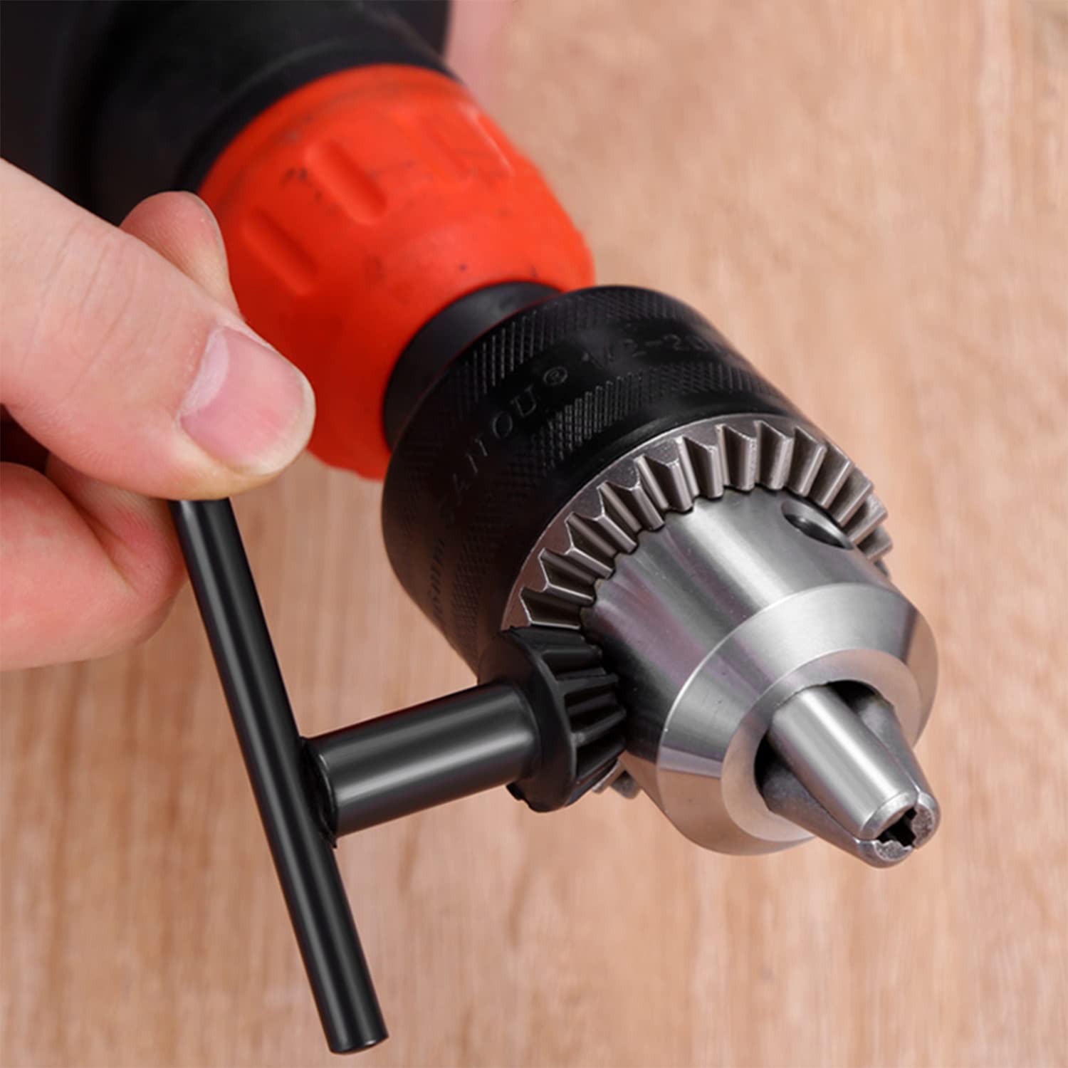 Utoolmart 8mm Pilot 11 Teeth Chuck Key for 3-16mm Drill Chuck - Black (1 Piece) - Perfect for Power Drills, Lathes & Workshop Tools