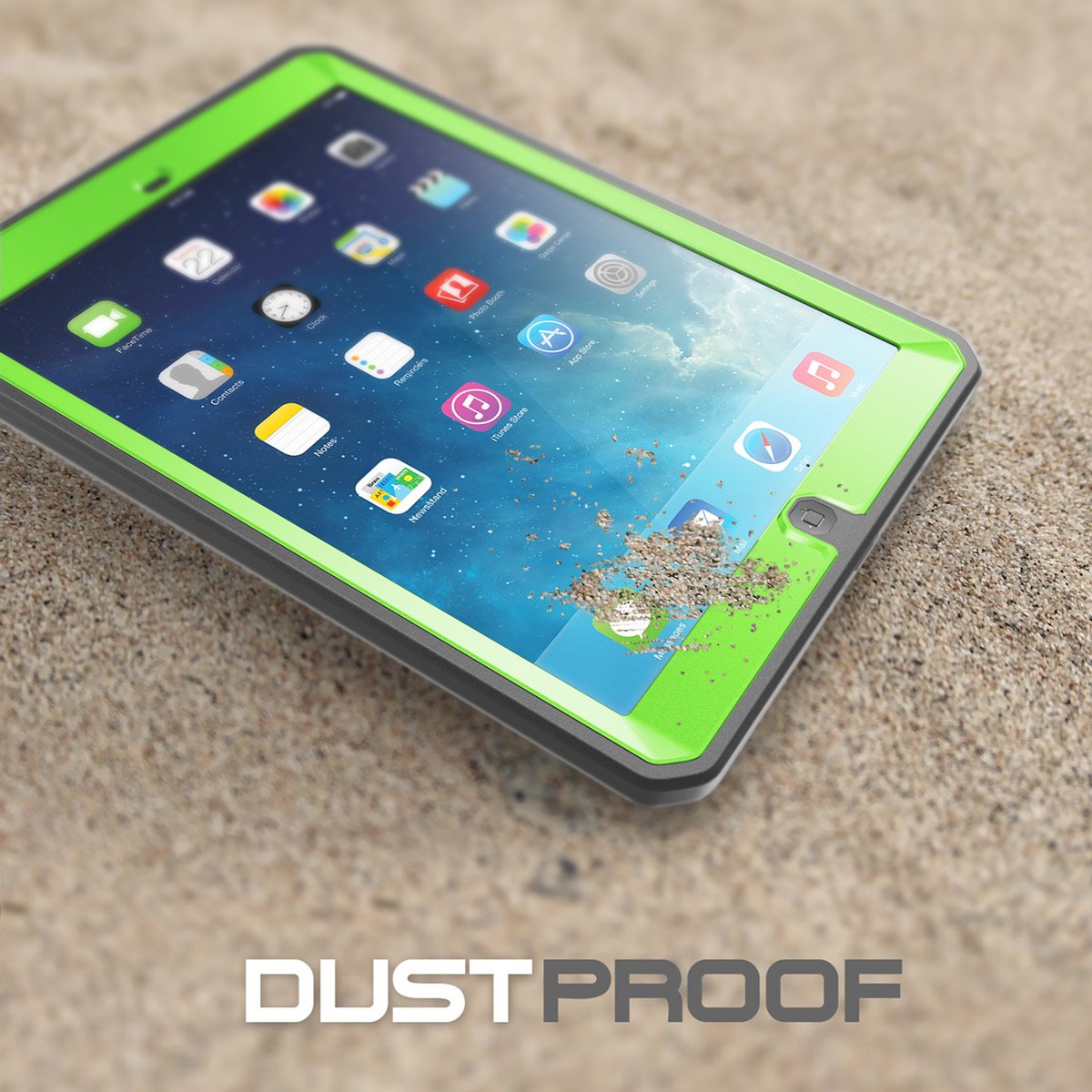 SUPCASE Military-Grade Rugged Case for iPad Air 1st Gen 9.7 Inch - Heavy Duty Full Body Protection with Screen Protector | Anti-Scratch Shockproof Cover | Perfect for Outdoor, Construction & Travel Use (Green)